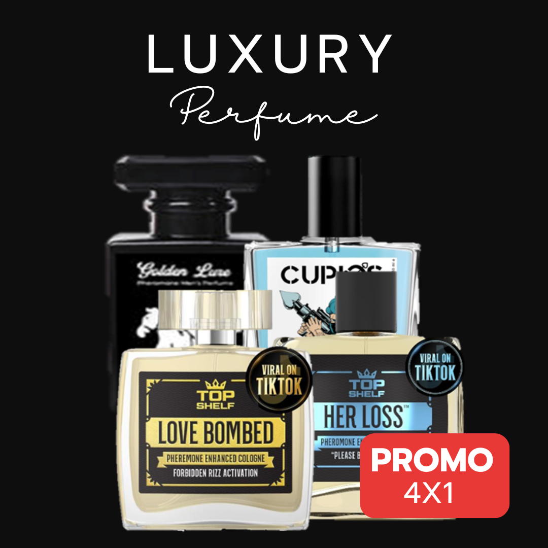 🔥[COMBO 4 FEROMONAS 100 ML LLEVA 4 Y PAGUE 1]🔥GOLDEN+CUPIDO+HER LOSS+LOVE BOOM + ENVÍO GRÁTIS